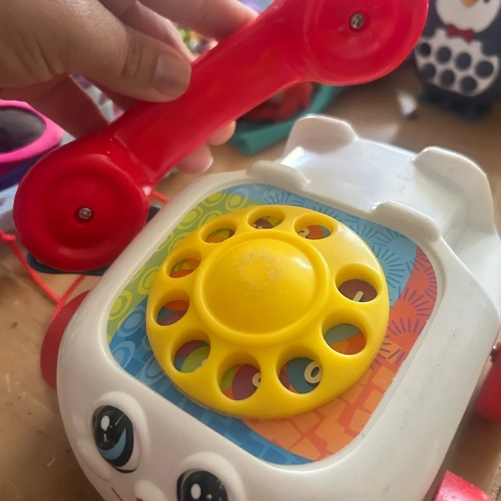Fisher-Price Classic Chatter Telephone Toy - Red, Yellow, White